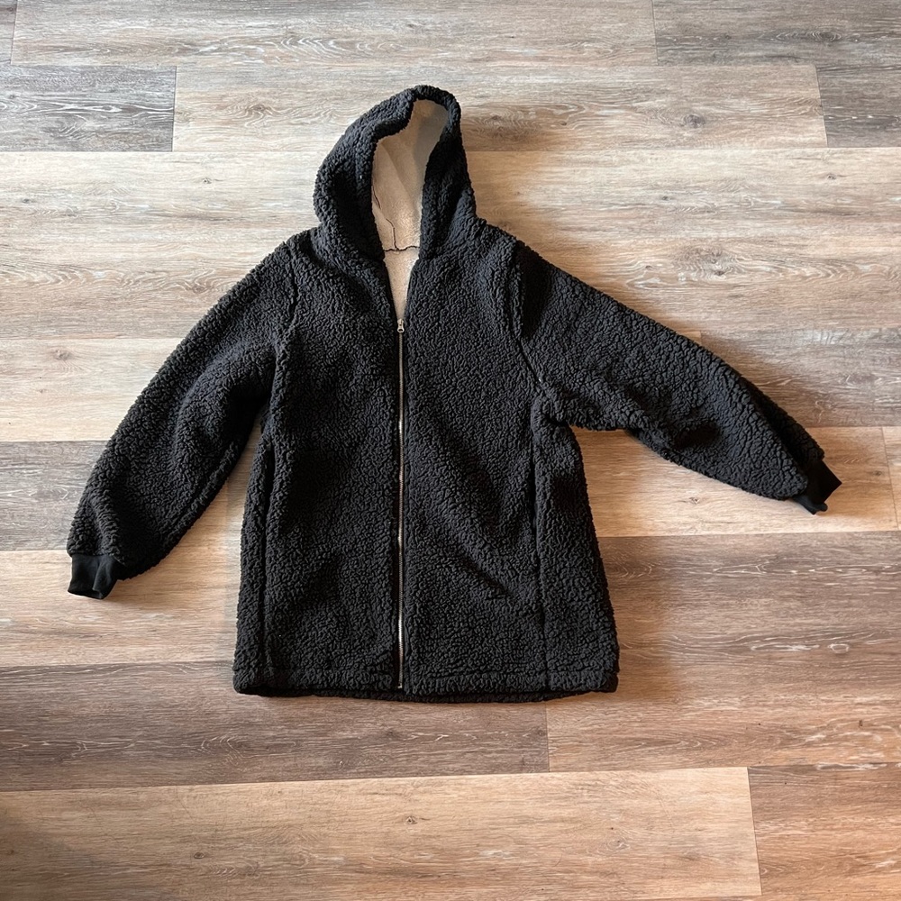 Fluffy winter jacket